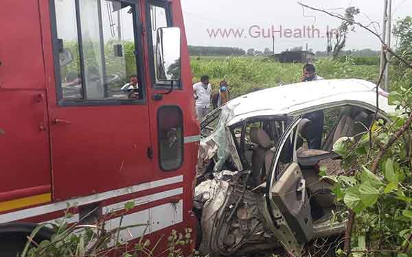 accident near Patiya of Tornia on Junagadh Road in Dhoraji 1